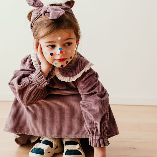 Les Petites Choses 100%純棉燈芯絨髮帶- Mauve 單一尺寸Baby