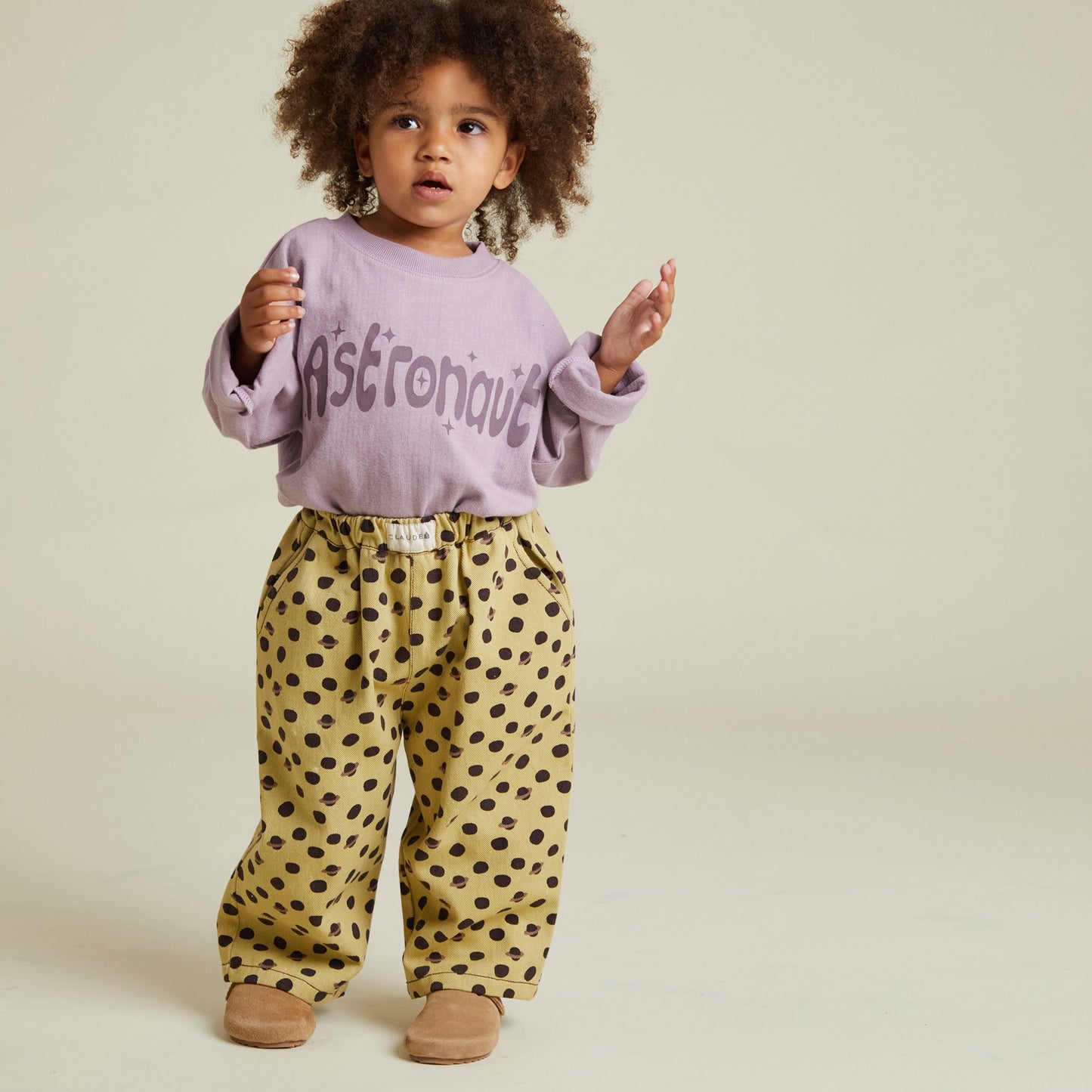 Claude & Co. 100%有機棉長褲 -蜂蜜土星  1~4Y