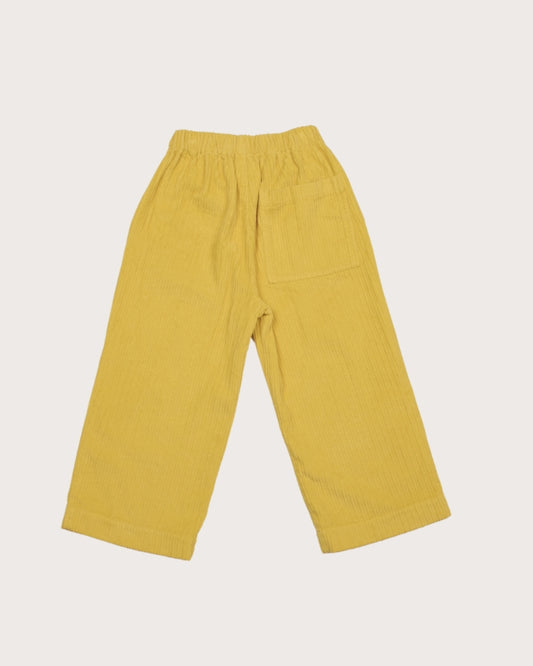 Studio Koter 100%純棉燈心絨Ever長褲- Butter Yellow (現貨尺吋:4Y~9Y)