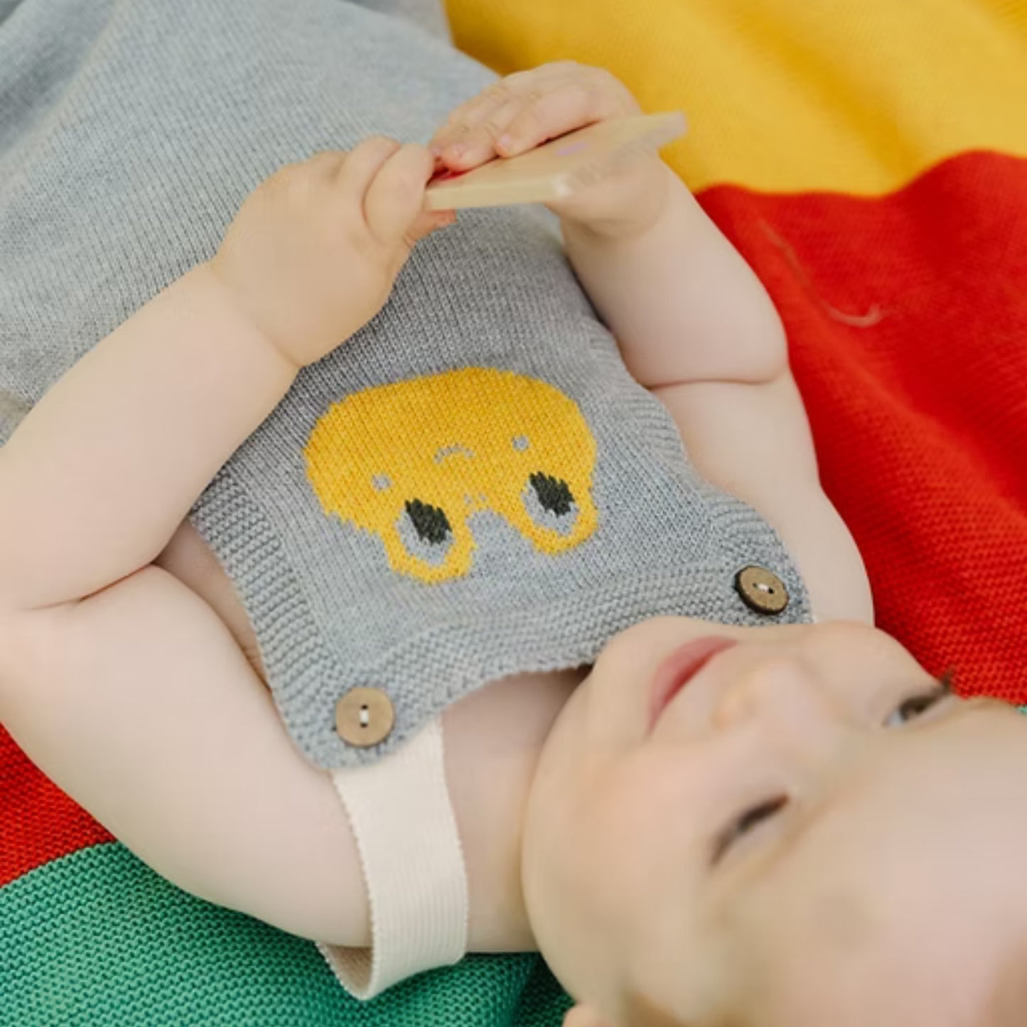 Bayiri Doro Short 100%有機棉薄針織吊帶褲 ❘ 現貨尺寸: 12M & 2Y