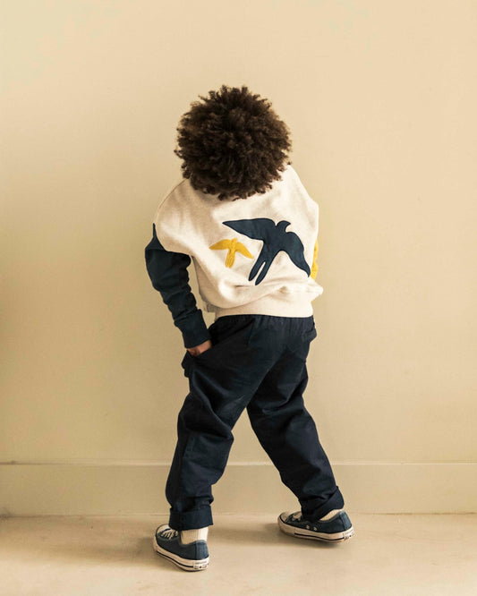 Jenest 100%有機棉撞色大學T 5Y~10Y