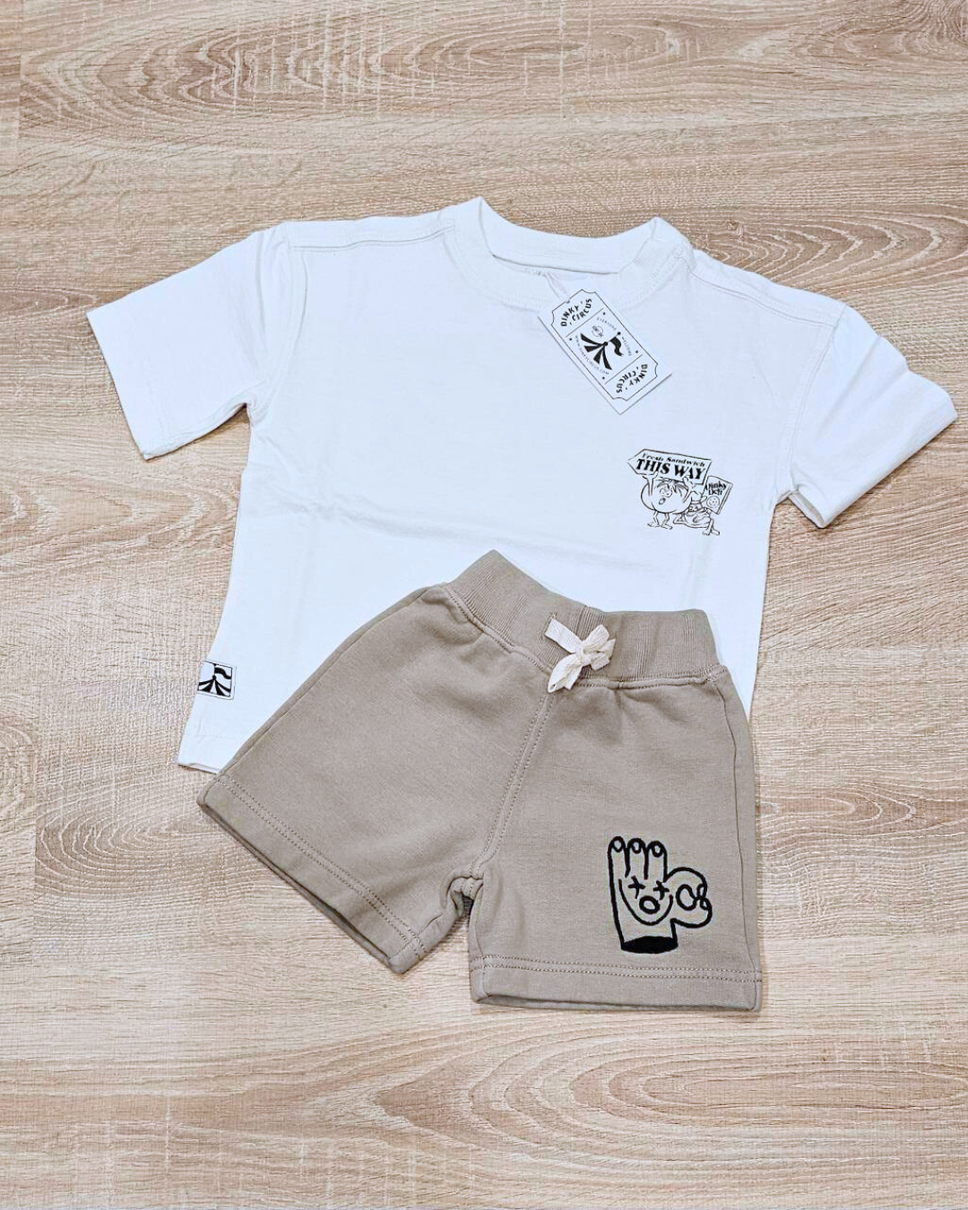 Dinky Circus 短褲 - A OK! SWEAT SHORT 墨綠 ❘ 現貨尺寸: 3-4Y