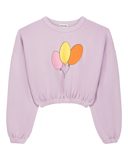 We are kids - 100%有機棉SWEAT KAIA薰衣草紫氣球短版上衣 4-5Y & 6-7Y