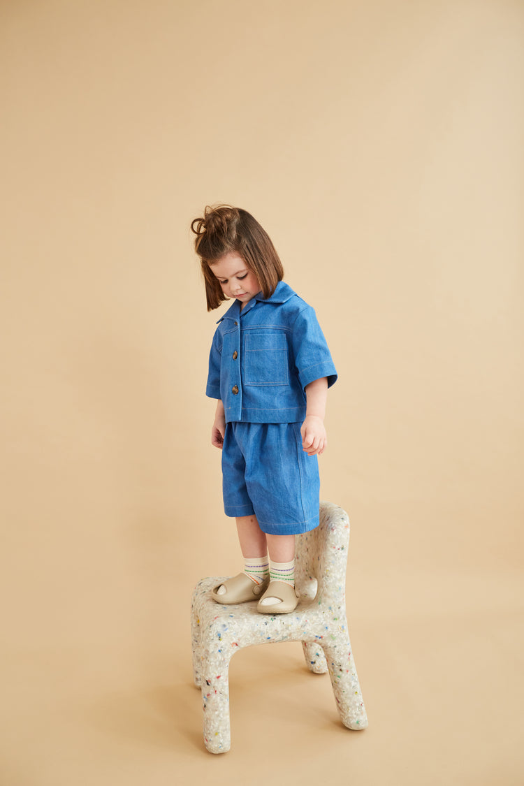 Studio Koter 有機棉牛仔丹寧布襯衫外套 (2-3Y & 4-5Y)