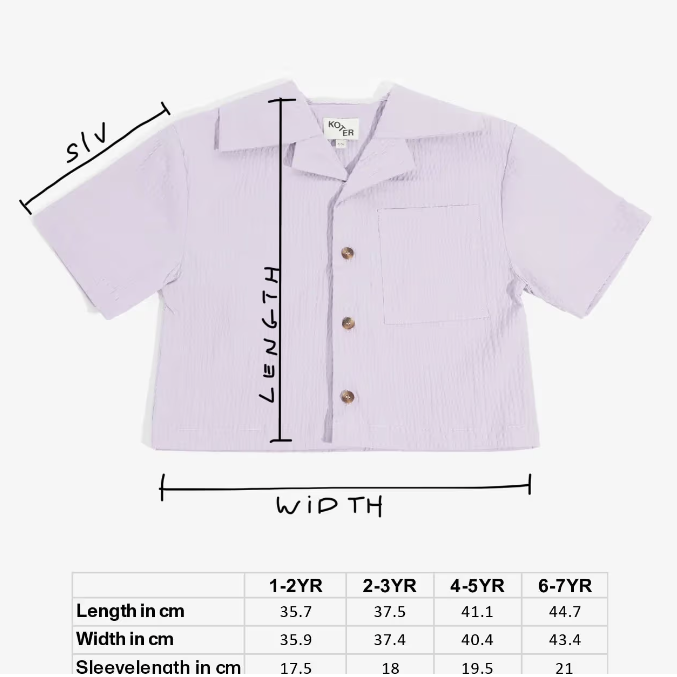 Studio Koter 有機棉泡泡紗襯衫 - 米色 billie shirt-beige (2-3Y & 4-5Y)