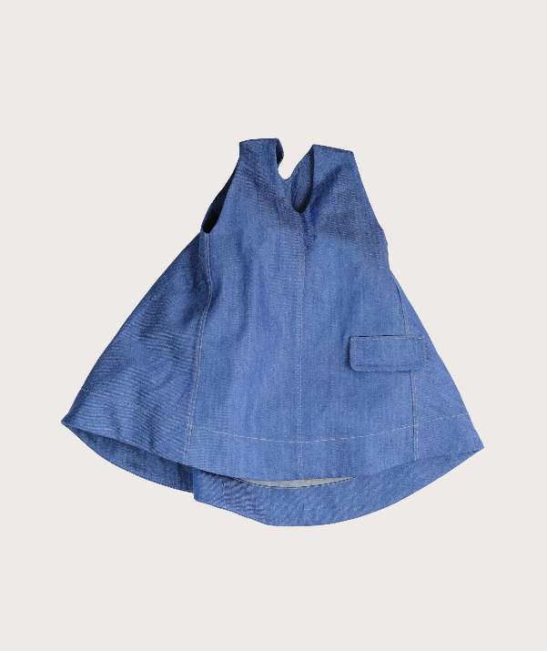 Studio Koter 100%有機棉丹寧背心裙/洋裝 ❘ 現貨尺寸: 4-5Y & 6-7Y (各最後一件)