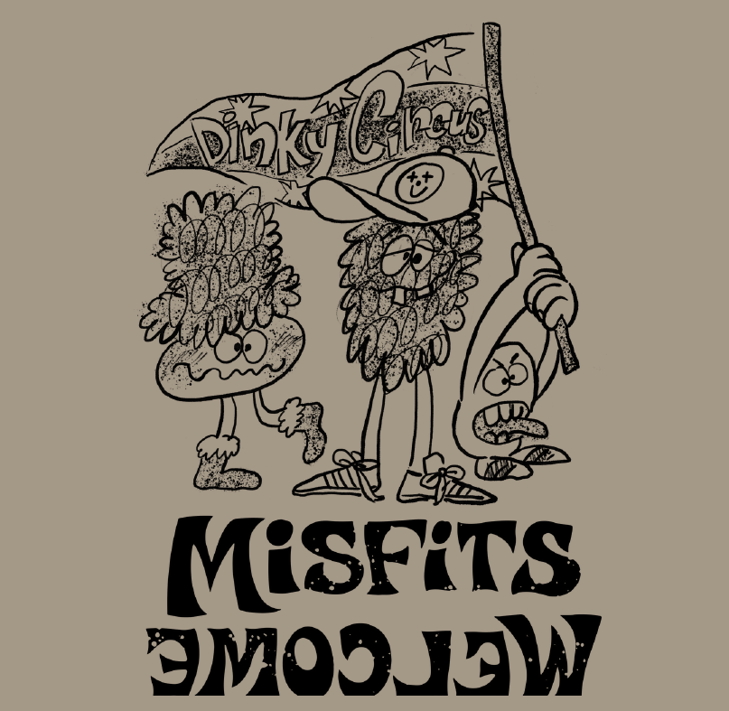 Dinky Circus 純棉寬版短袖 T-shirt - MISFITS WELCOME TEE (3Y~8Y)