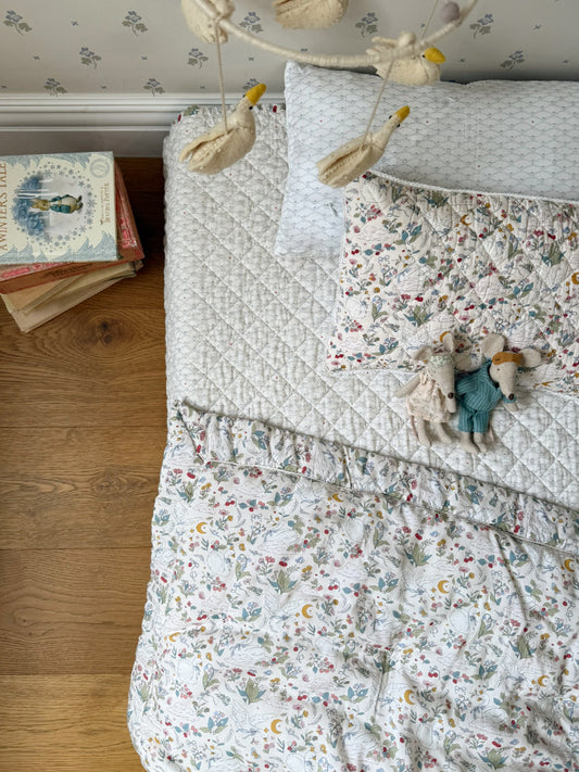 (預購) Creme enfant 100% 莫代爾水洗鋪棉 - Odette (兩個尺寸: 兒童被(J) & 單人被(S))