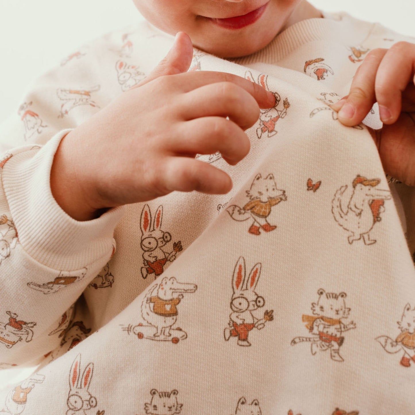 Les Petites Choses 100%有機棉大學T -Little friends 12M & 2Y