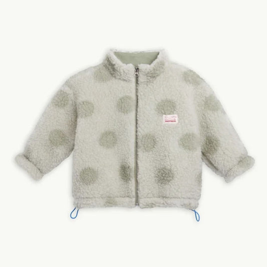 (預購) Happymes 100%美麗諾羊毛飛行員夾克外套 -polka dots ❘ 預購尺寸: 1Y~12Y