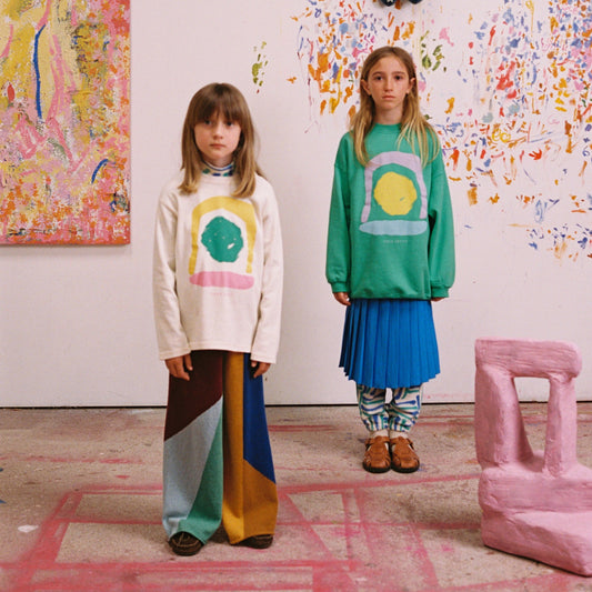 True Artist 有機棉 Oversized 微長版大學T - 4Y~11Y