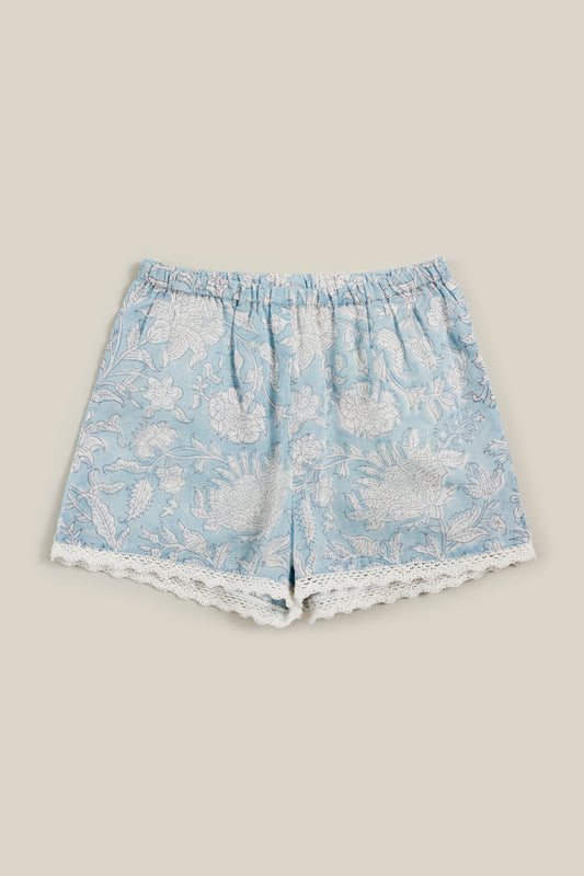 Bay&Fay 有機棉短褲 - Meadow Shorts - Blue (12M~3Y)