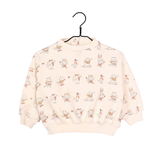 Les Petites Choses 100%有機棉大學T -Little friends 12M & 2Y