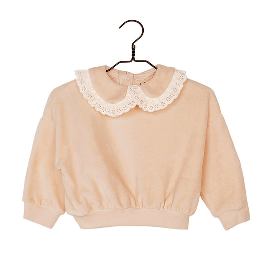 Les Petites Choses 有機棉彼得潘領大學T 12M & 2Y