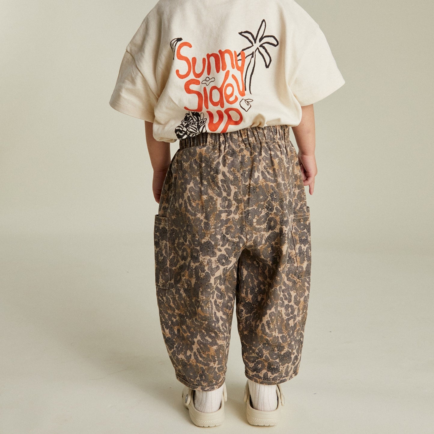 Claude & Co. 100%有機棉豹紋長褲  1-2Y & 3-4Y