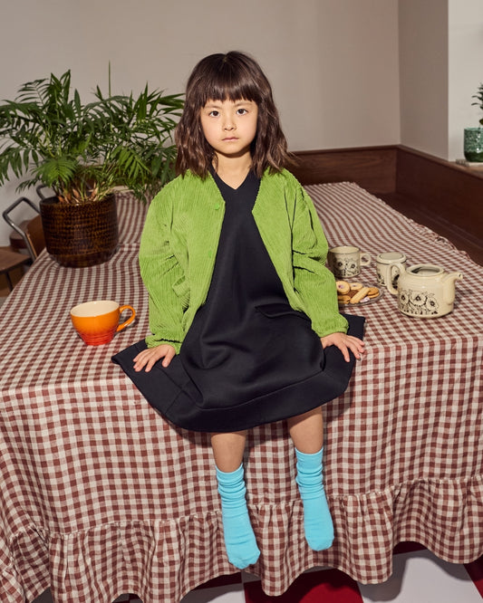 Studio Koter 100%有機棉SENNA燈芯絨外套 - Meadow Green 4Y~9Y