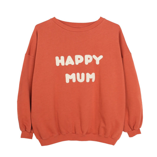 Les Petites Choses 100%有機棉Happy Mum 大學T - Red 大人款 單一尺寸(S&M皆可穿)