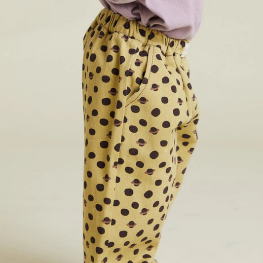 Claude & Co. 100%有機棉長褲 -蜂蜜土星 1~4Y