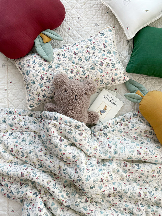 (預購) Creme enfant 100% 莫代爾水洗鋪棉 -Écru (兩個尺寸: 兒童被(J) & 單人被(S) : 四季被&加厚款)