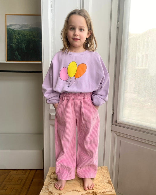 We are kids - 100%有機棉燈心絨長褲 -泡泡糖粉 4-5Y&6-7Y