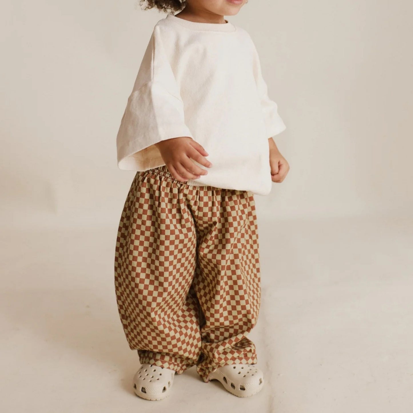 Claude & Co. 100%有機棉棋盤格紋長褲  2Y~6Y