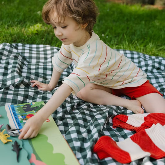 Bayiri 100%有機棉條紋針織上衣 - Milk ❘ 現貨尺寸: 12M~3Y