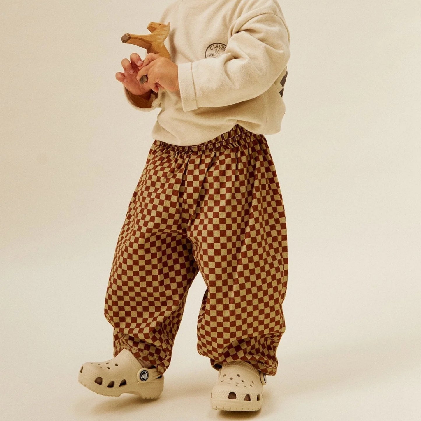 Claude & Co. 100%有機棉棋盤格紋長褲  2Y~6Y