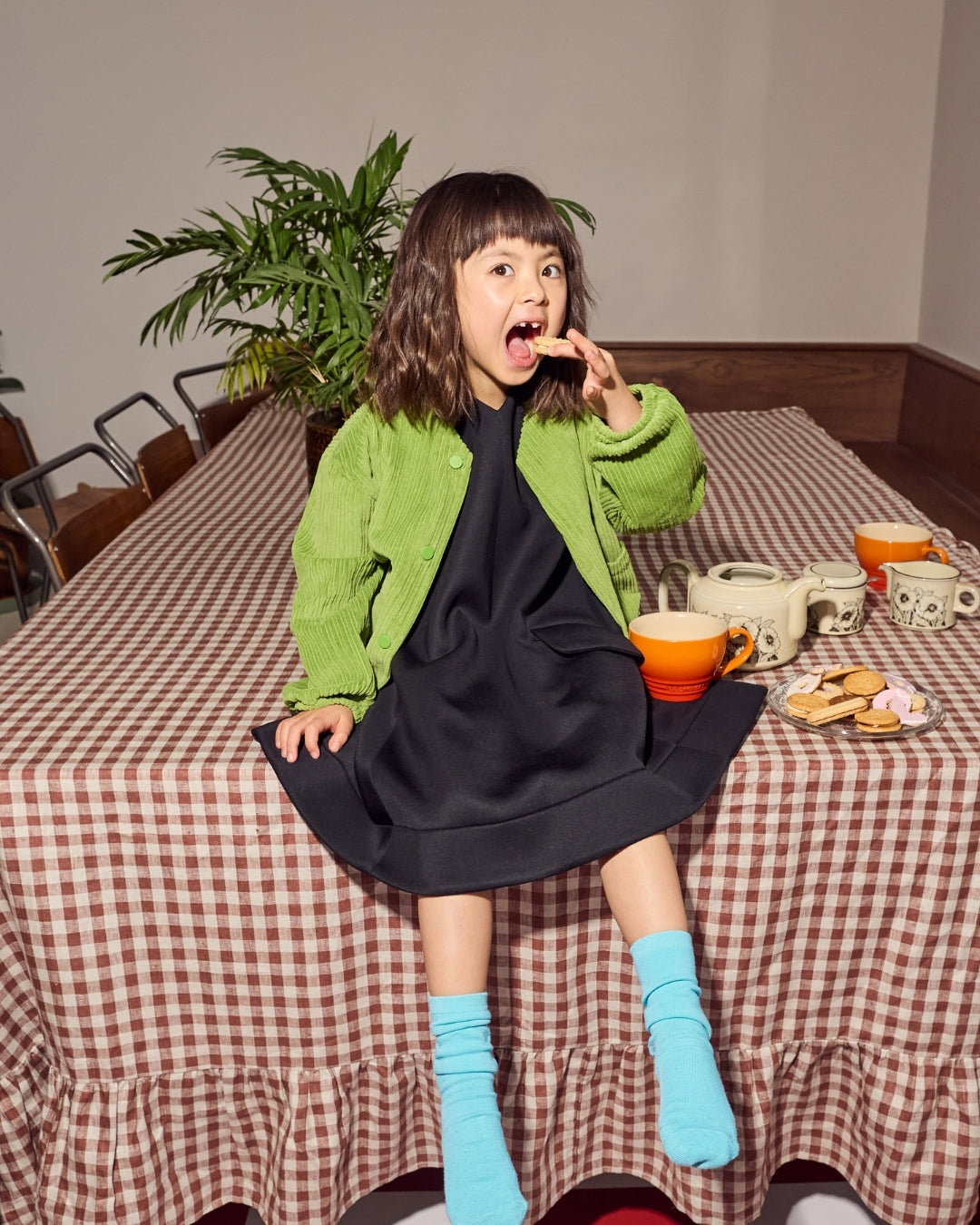 Studio Koter 100%有機棉SENNA燈芯絨外套 - Meadow Green 4Y~9Y