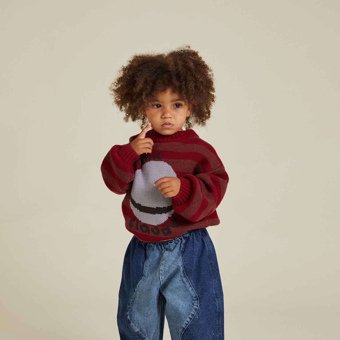 Claude & Co. 100%有機棉針織上衣-土星  1~5Y