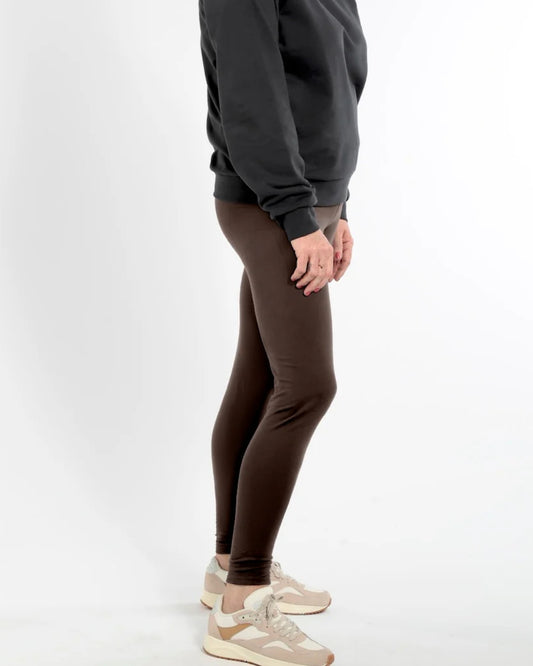 Orbasics 大人版 有機棉 All Day Leggings 巧克力色 - S & L