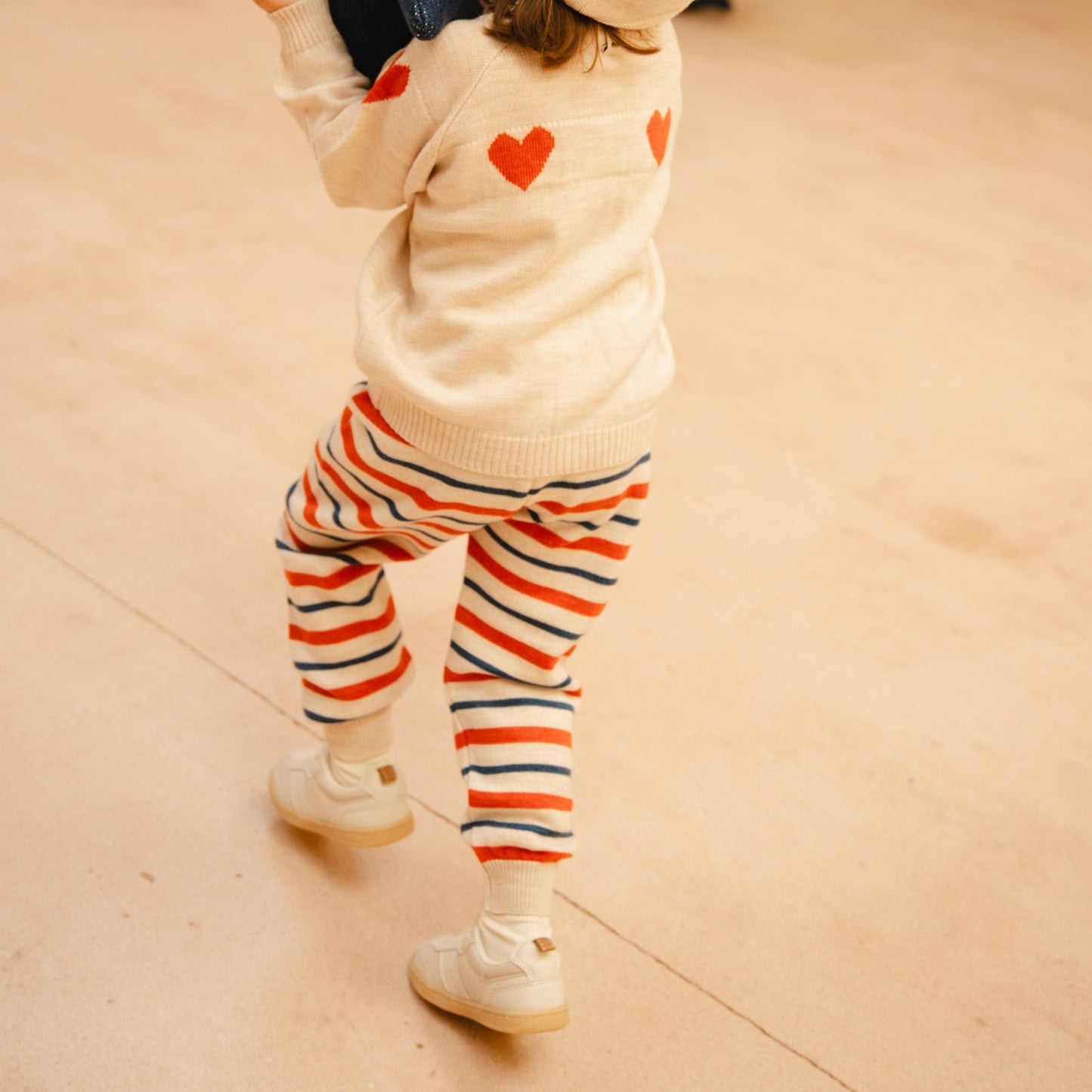 Bayiri 100% 美麗諾羊毛長褲Crabby Stripes 2Y~6Y