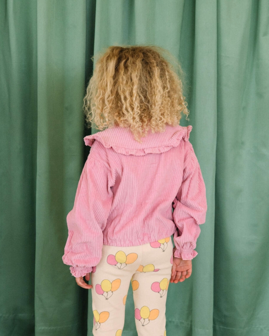 We are kids - 100%有機棉燈芯絨CHEMISE CLARA襯衫- 泡泡糖粉 4-5Y & 6-7Y