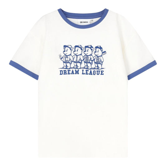 COS I SAID SO 有機棉 DREAM LEAGUE 小熊短袖上衣 ❘ 現貨尺寸: 2Y ~11Y