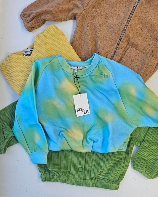 Studio Koter 100%有機棉PEBBLE泡泡下擺大學T 4Y~9Y