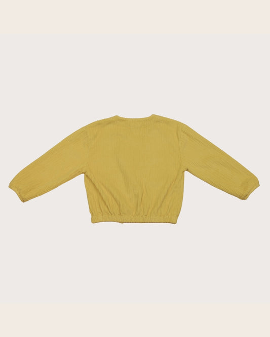 Studio Koter 100%有機棉SENNA燈芯絨外套 - 奶油黃 4-5Y&6-7Y