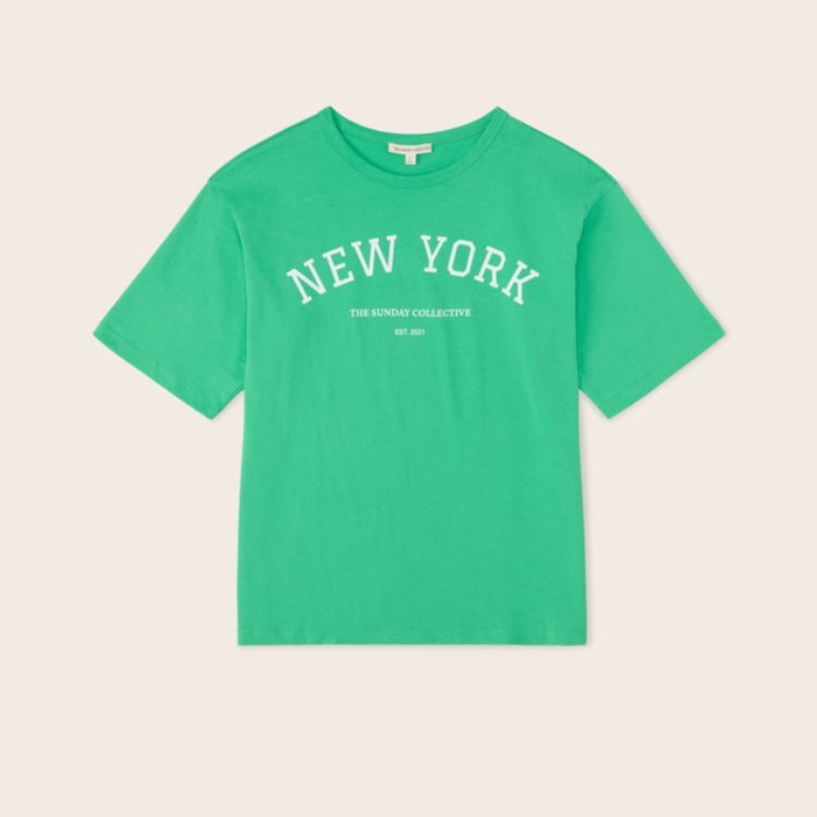 The Sunday Collective 100%有機棉寬版短Tee - New York 3Y&6-7Y (各最後一件)