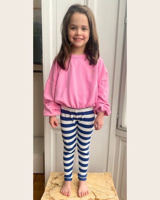 We are kids - 100%有機棉SWEAT KAIA 短版上衣-泡泡糖粉 4-5Y & 6-7Y