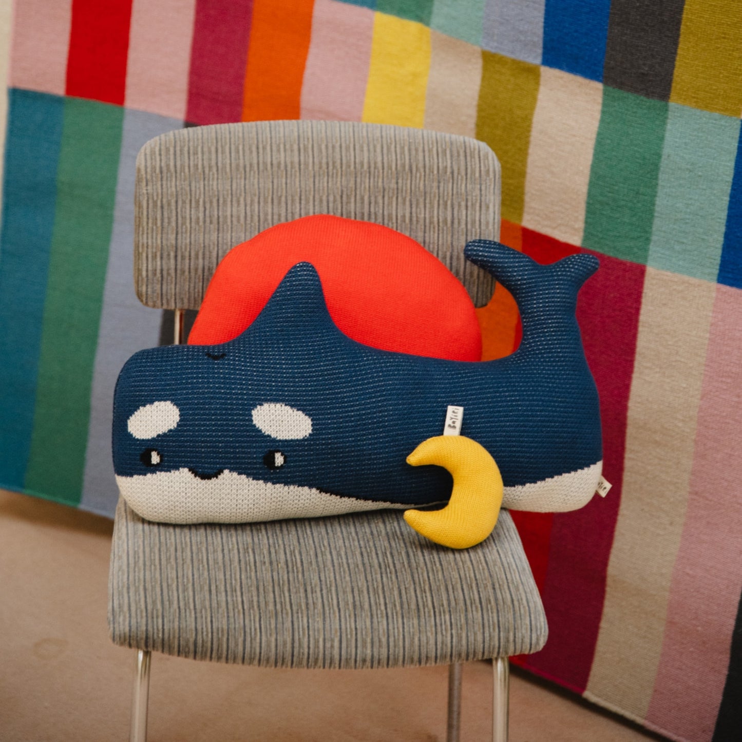 Bayiri 100%有機棉小虎鯨抱枕