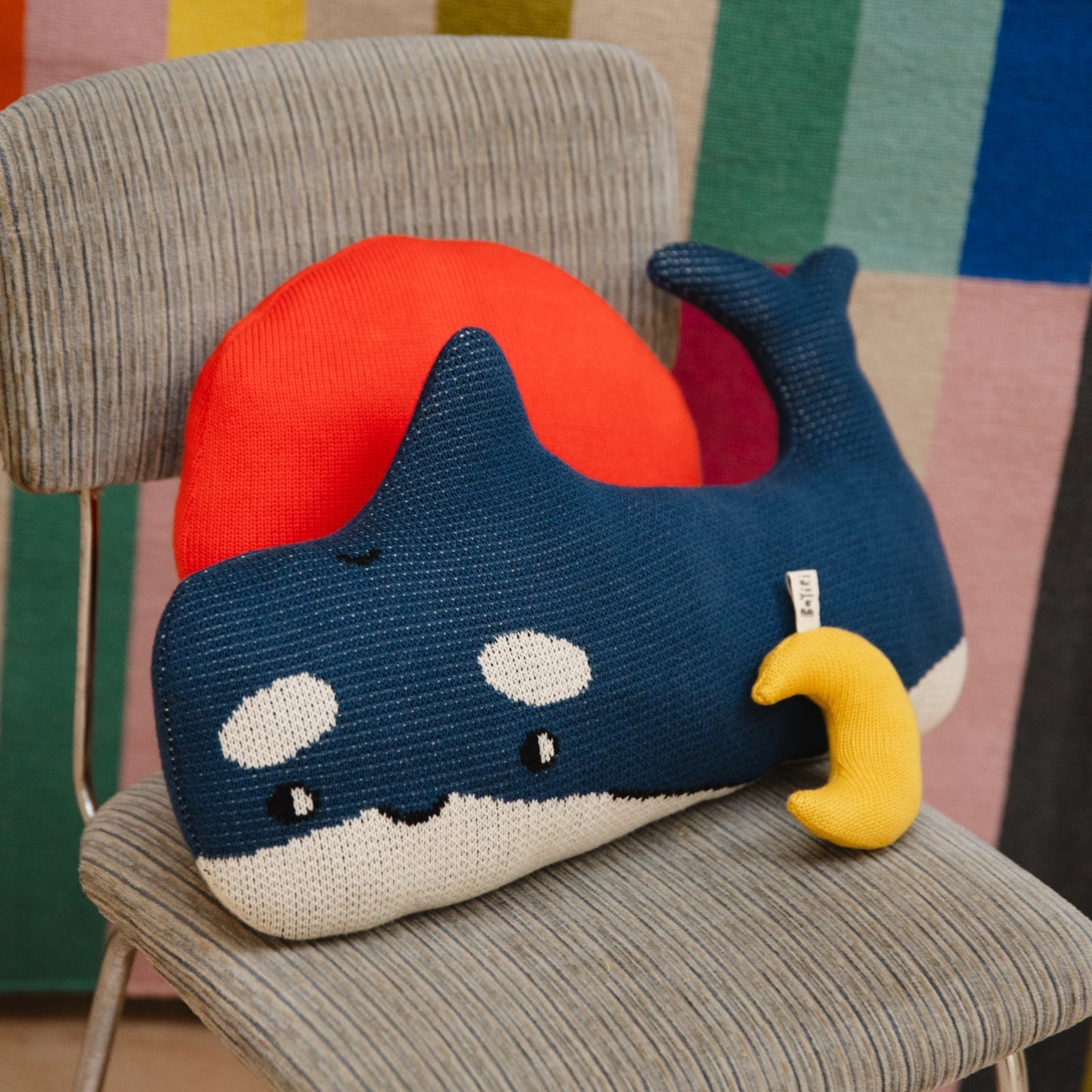 Bayiri 100%有機棉小虎鯨抱枕