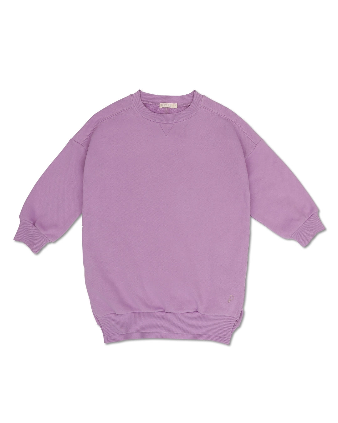 Phil&Phae 100%有機棉長版大學T/洋裝 - bright lilac (3Y~8Y)