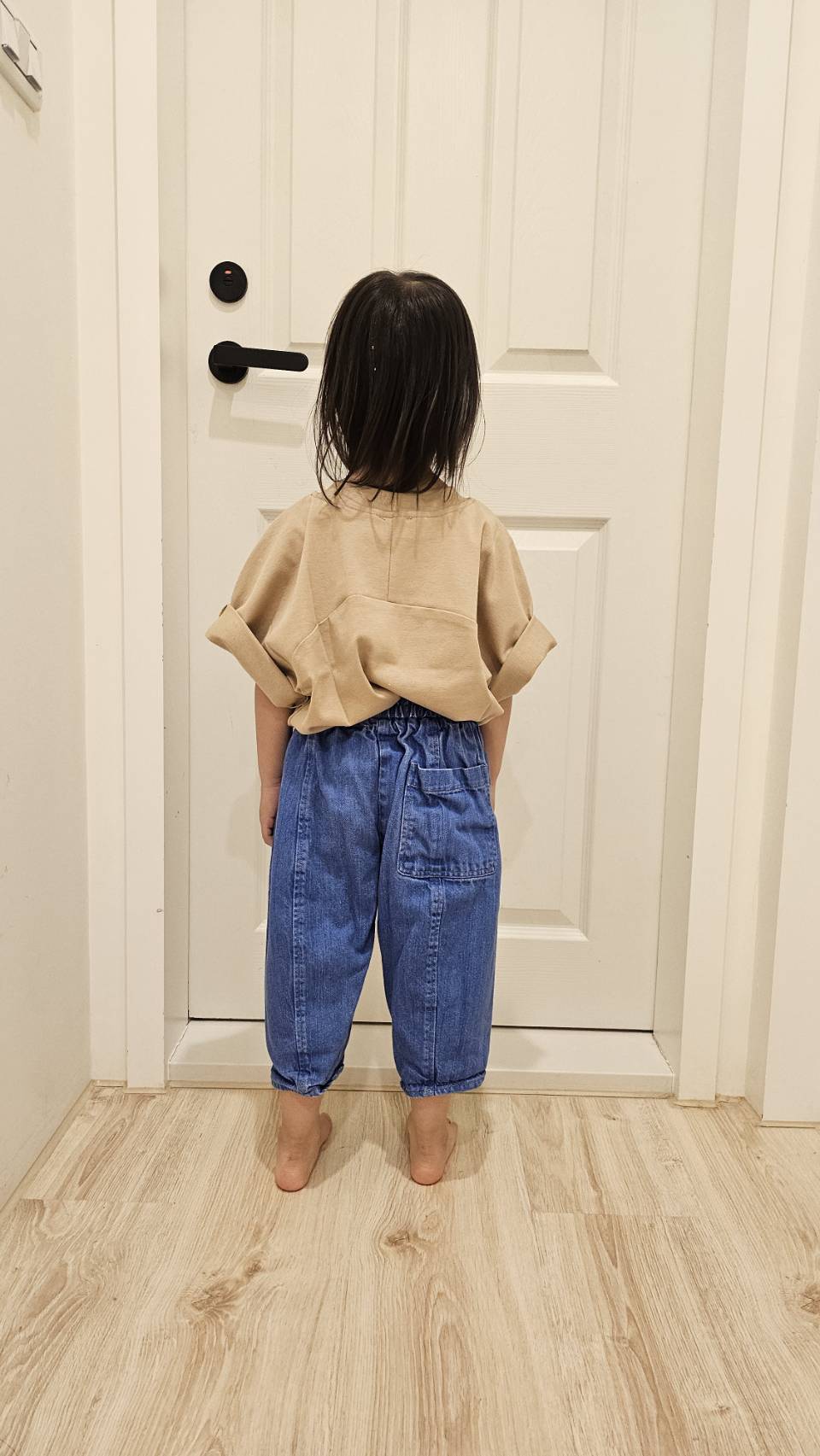 Studio Koter 100%有機棉Rory OVERSIZED 口袋短袖Tshirt - BEIGE 6-7Y (最後一件)