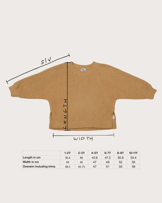 Studio Koter 100%有機棉Riverson 大學T - Meadow Green ❘ 現貨尺寸: 6-7Y&8-9Y