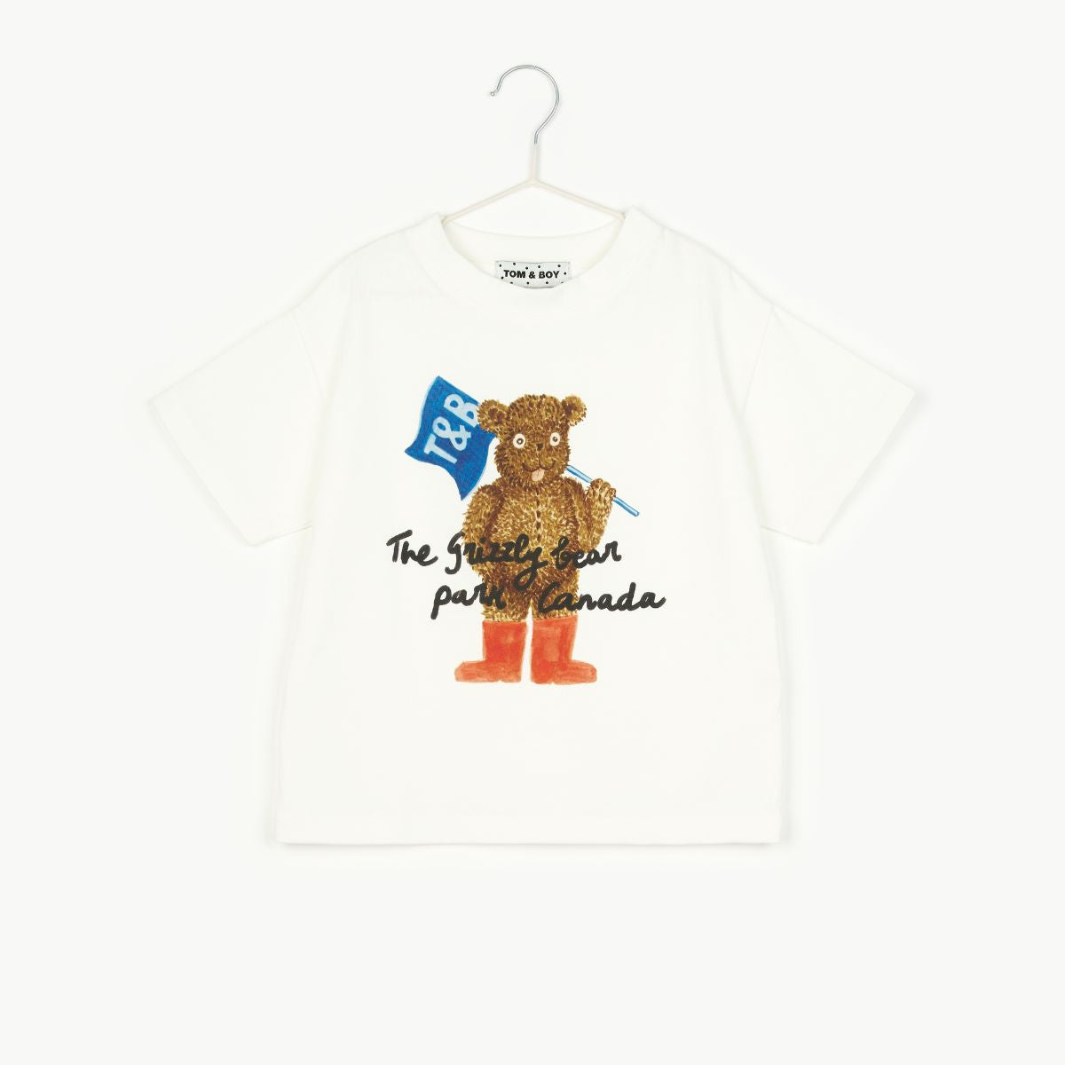 Tom&Boy 100% 純棉 GRIZZLY BEAR 加拿大灰熊短 T ❘ 現貨尺寸: 8-9Y (最後一件)