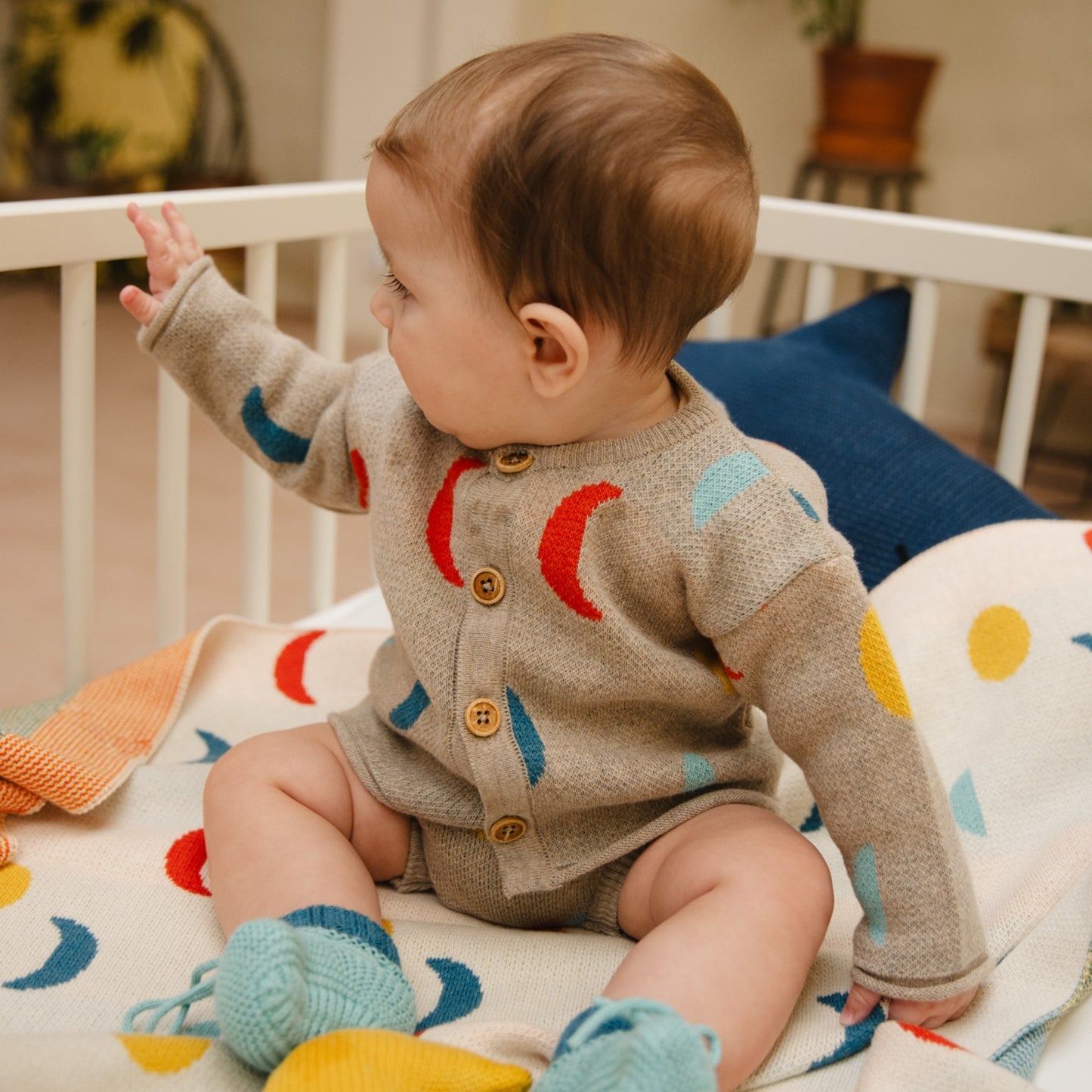 Bayiri 100%有機棉月亮小外套 12M~3Y