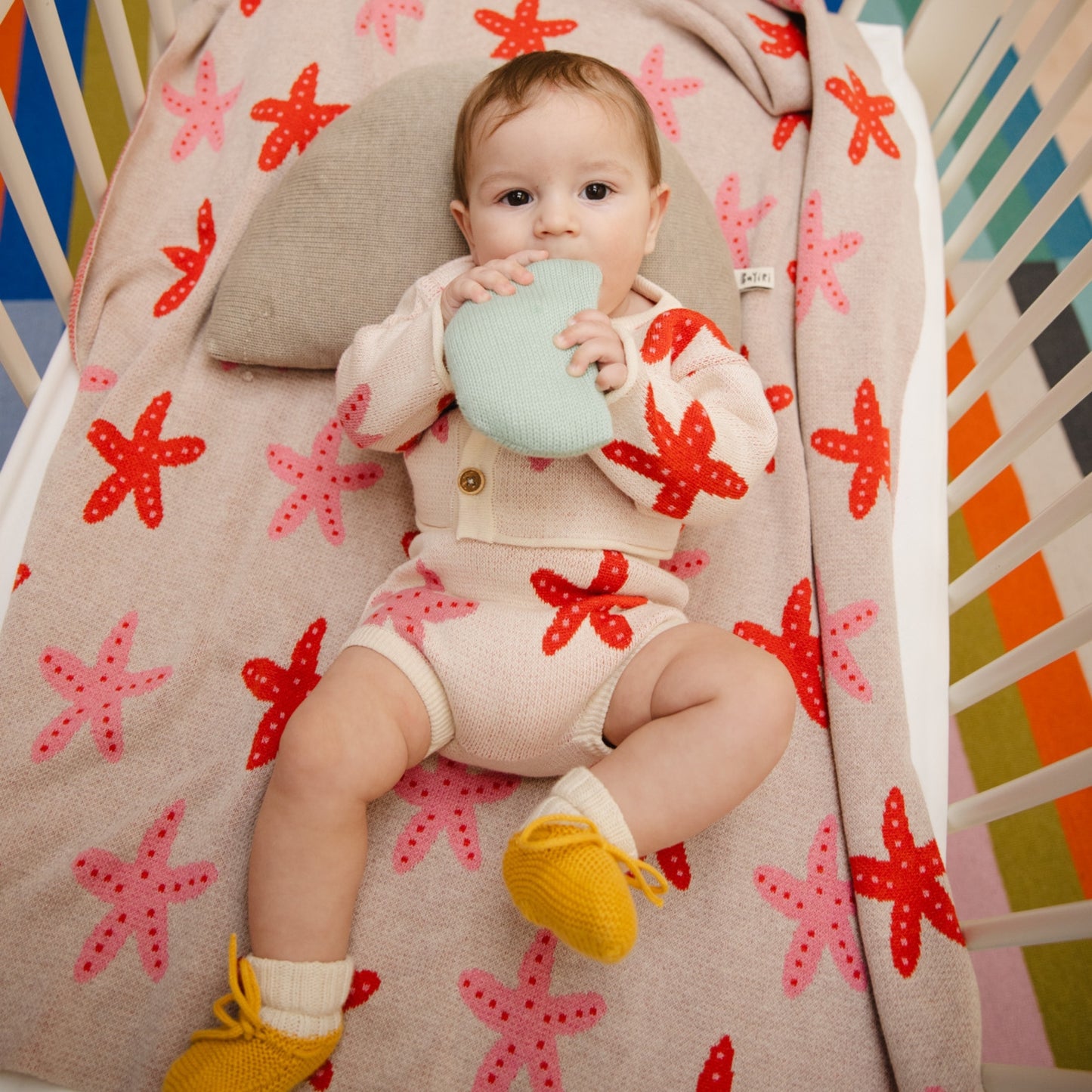 Bayiri 100%有機棉小海星包屁褲/屁屁褲/燈籠褲 1-3Y (單一尺寸)