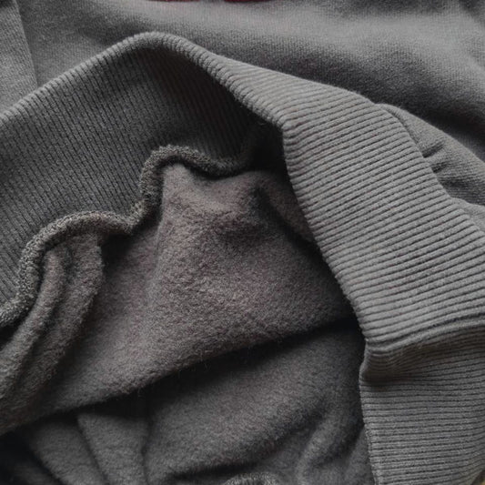 Jenest 100%有機棉寬版大學T - 大人款 Dark Brown Melange ❘ 現貨尺寸: S