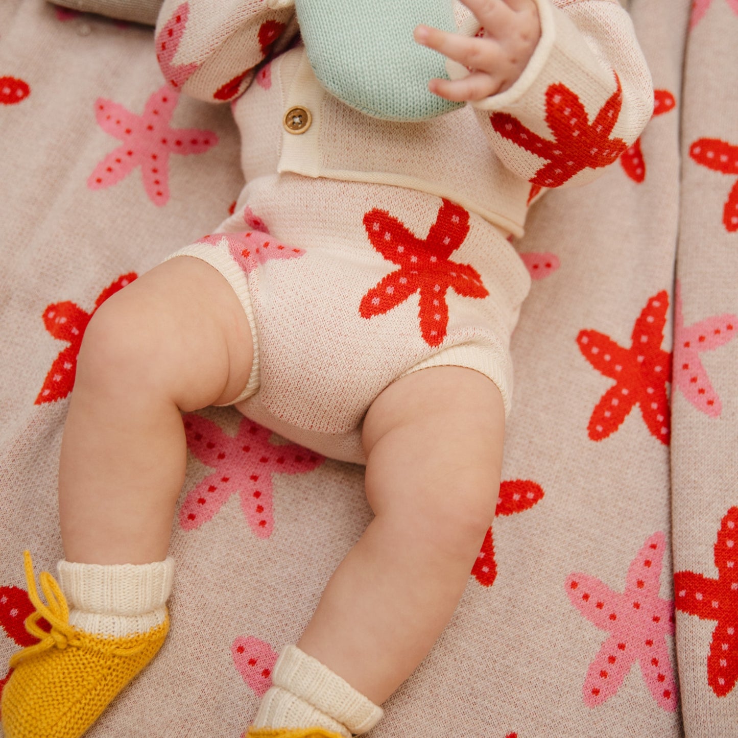 Bayiri 100%有機棉小海星包屁褲/屁屁褲/燈籠褲 1-3Y (單一尺寸)