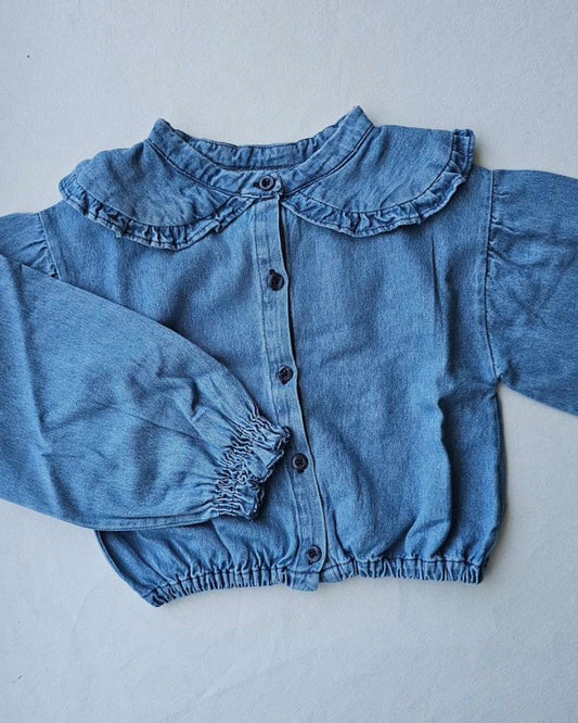 We are kids - 100%純棉CHEMISE CLARA牛仔襯衫 4Y-9Y