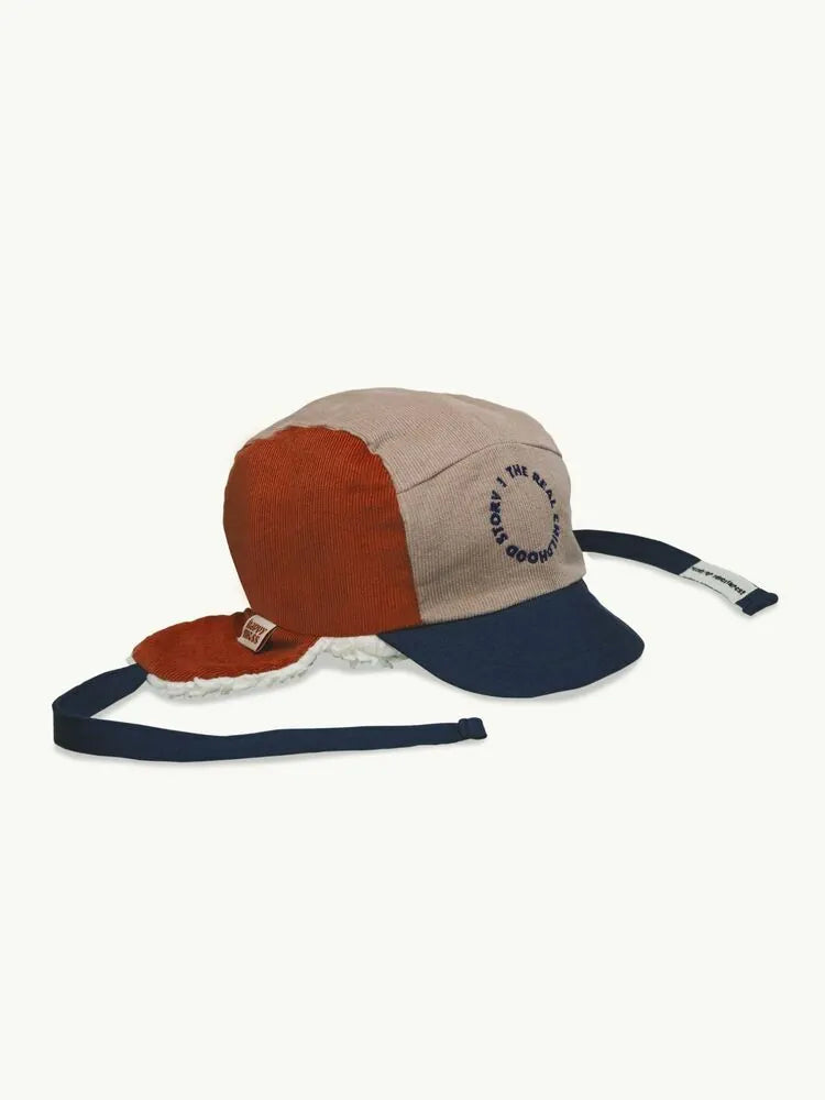 Happymess 有機棉絨毛飛行員帽 chestnut (1Y~6Y+)