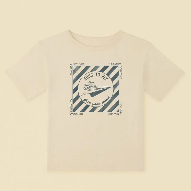 The Sunday Collective 100%有機棉 Built to Fly 狗狗飛行員短T - 6-7Y & 8-9Y